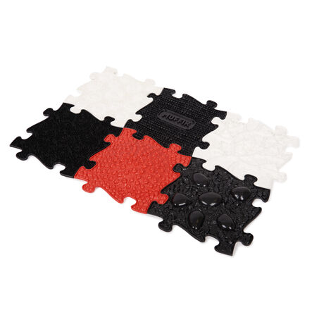 Happy Feet Black and White Sensory Play Mats 6pk  hi\-res