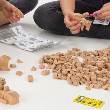 Wooden Construction Building Bricks 300pk  hi\-res