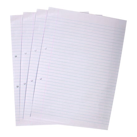 A4 Punched Ex. Paper 75gsm 5 Reams 8mm Ruled with Margin  hi\-res