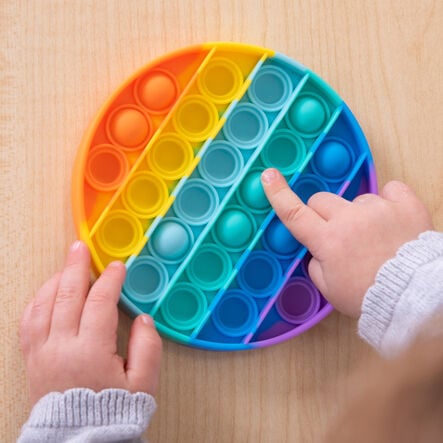 Rainbow Push \x26 Pop It Fidget Pad  hi\-res