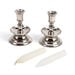 Tudor Candlestick and Candle  hi\-res