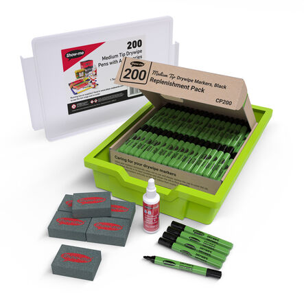 Whiteboard Pens \x26 Accessories Class Tray 200pk  hi\-res