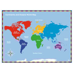TTS Continents and Oceans Maps W0.6 x L0.8m  TTS Continents and Oceans Maps W0.6 x L0.8m  hi-res