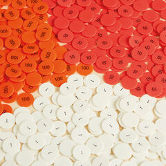 TTS Singapore Colours Place Value Counters 100s 10s 1s 450pk  TTS Singapore Colours Place Value Counters 100s 10s 1s 450pk  hi-res