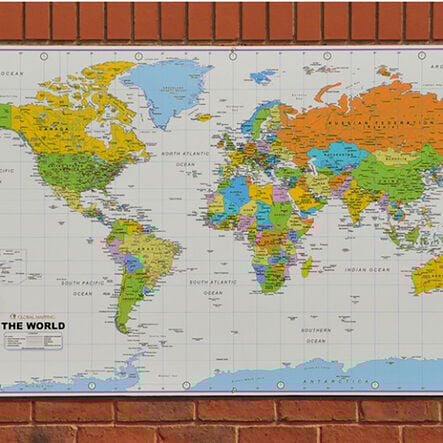 Outdoor World Map Playground Signs  hi\-res