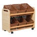 Tilted Storage Trolley on Wheels 6 Tubs\/Baskets  hi\-res