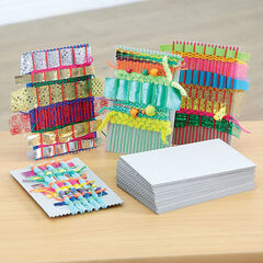 Grey Board Weaving Cards 25pk  hi-res