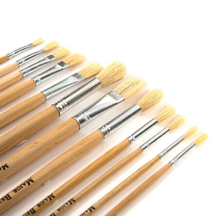 Long Handled Hog Hair Paint Brushes 120pk  hi\-res