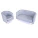 Geo Wipe Clean Antimicrobial Tub Seating Tub Sofa Grey  hi\-res