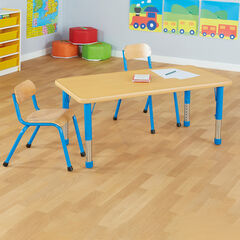 Copenhagen Height Adjustable Rectangular 6 Seater Table  hi-res