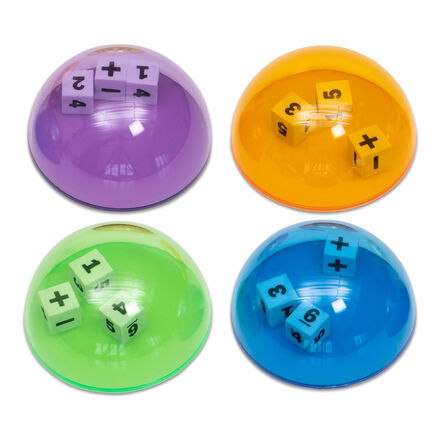 Transparent Dice Bubbles \- Set of 4  hi\-res