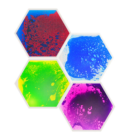 Hexagon Shape Liquid Floor Tiles 4pk  hi\-res