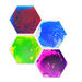 Hexagon Shape Liquid Floor Tiles 4pk  hi\-res