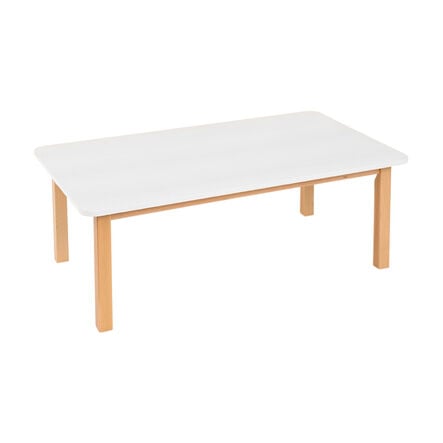 Essentials White Rectangular Table  hi\-res