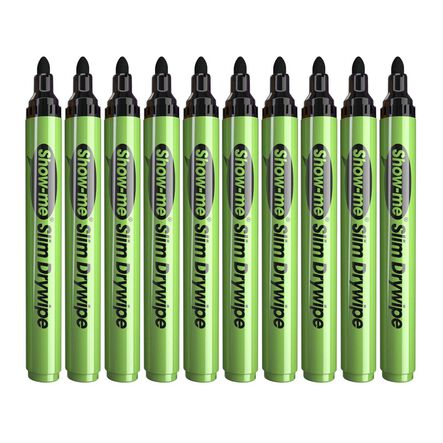 Show\-me® Drywipe Pens, Medium Tip, Black  hi\-res