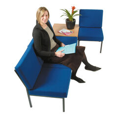 Reception Chairs Without Arms & Black Frame  hi-res