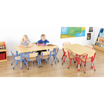 Copenhagen height adjustable rectangular six\-seater table  hi\-res
