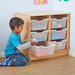 Room Scenes Tray Storage Unit with 6 Clear Trays  hi\-res