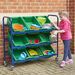 Metal Tilted Tray Trolley with Trays Blue Trolley  hi\-res
