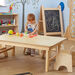 Children’s Circular Folding Natural Wooden Table  hi\-res