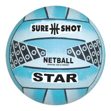 Sure Shot Star Netballs Blue Size 4  hi\-res