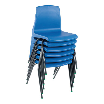 Metalliform NP Chair Seat Ht 260mm Purple Speck\'d Grey Frame  hi\-res
