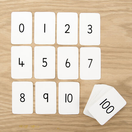 0\-100 Digit Number Cards  hi\-res