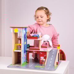 Wooden Small World Car Garage  hi-res