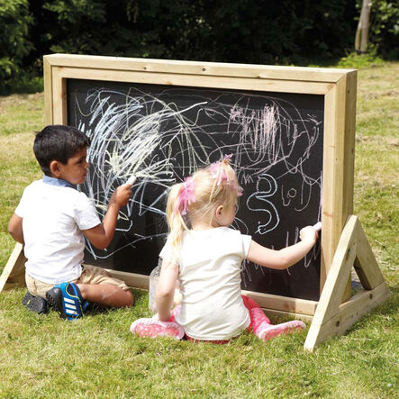 Outdoor Wooden Mark Making Literacy Chalkboard  hi\-res