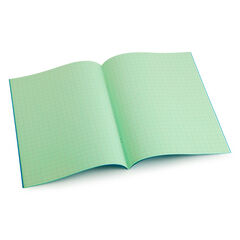 A4 Tinted Exercise Book 10mm Squares Green 48pg 10pk  hi-res