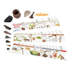 TTS Stone Age Archaeo-Box Artefact Collection KS2  TTS Stone Age Archaeo-Box Artefact Collection KS2  hi-res