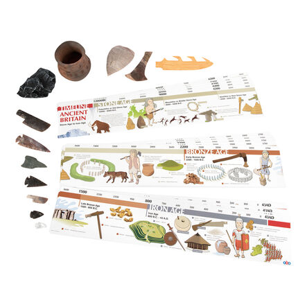 TTS Stone Age Archaeo\-Box Artefact Collection KS2  hi\-res