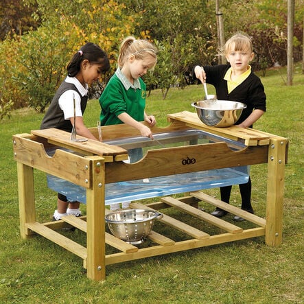 TTS Wooden Outdoor Sand and Water Tray Unit  hi\-res