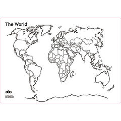 TTS World and British Isles Whiteboard Set of 5 A3  hi-res