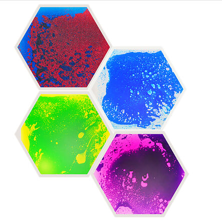 Hexagon Shape Liquid Floor Tiles 4pk  hi\-res