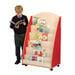 Single Sided Mobile Bookcase Beech H1275 x W480 x L800mm  hi\-res