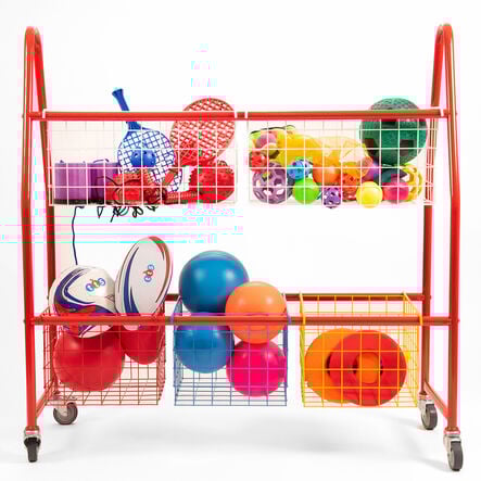 Storage Trolley with Mesh Baskets  hi\-res