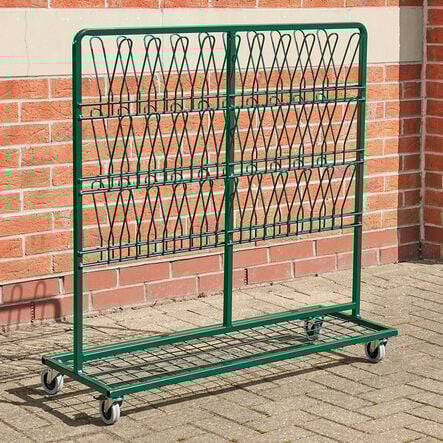 Green Double Sided Metal Wellie Rack Stand  hi\-res