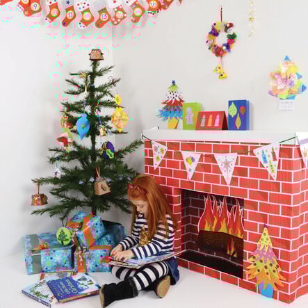Corobuff® Corrugated Card Fireplace  hi\-res