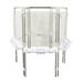 Easy Clean Multi\-Panel Acrylic Art Easel \- 6 Sided  hi\-res