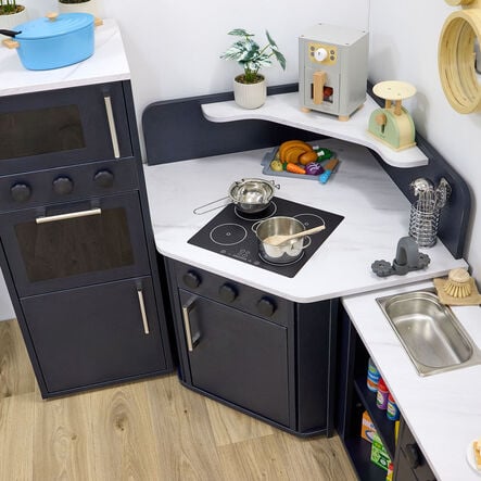 Modern Living Corner Packaway Kitchen Navy  hi\-res