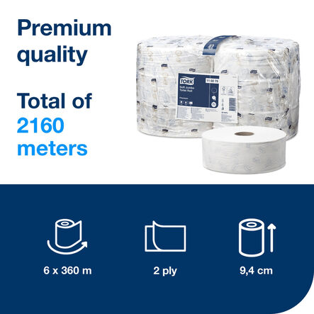 TORK® Premium Jumbo Toilet Rolls 2 Ply 6pk  hi\-res