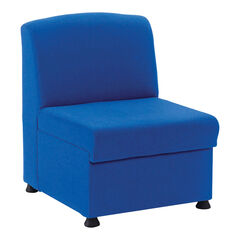 Glacier Modular Seating Upholstered Reception Chair Blue  Glacier Modular Seating Upholstered Reception Chair Blue  hi-res