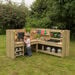 TTS Outdoor Wooden Corner Kitchen Unit H110 x W180 x D180cm  hi\-res