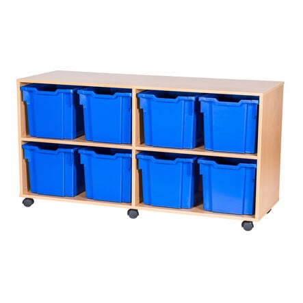 Mobile Quad Tray Storage Unit 8 Jumbo  hi\-res