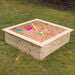 Wooden Mini Square Sandbox and Planter  hi\-res