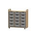 3 Column Tray Storage inc 15 Deep Translucent Trays  hi\-res
