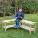 TTS Outdoor Wooden L Shaped Bench  hi\-res