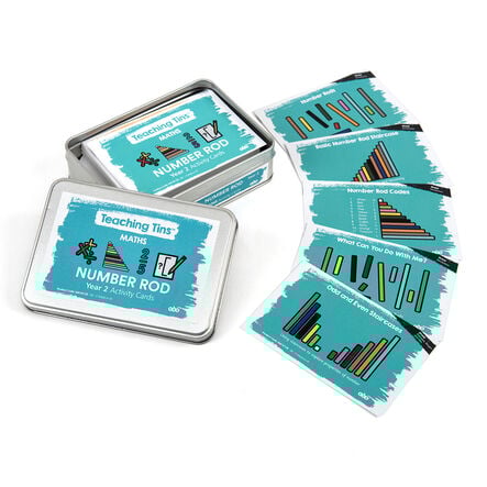 TTS Number Rods Activity Cards 100pk Year 2  hi\-res