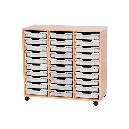 Mobile Triple Tray Storage Unit 30 Trays  hi\-res